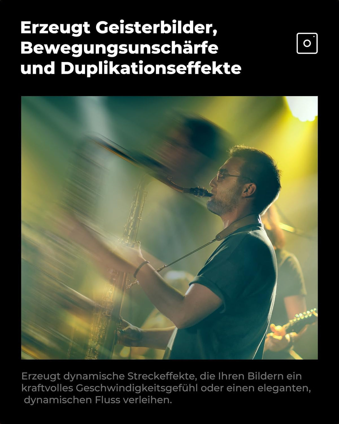 K&F CONCEPT 82mm Einzelbewegungsunschärfe-Effektfilter Optisches Glasprisma Spezialeffekt-Kameraobje