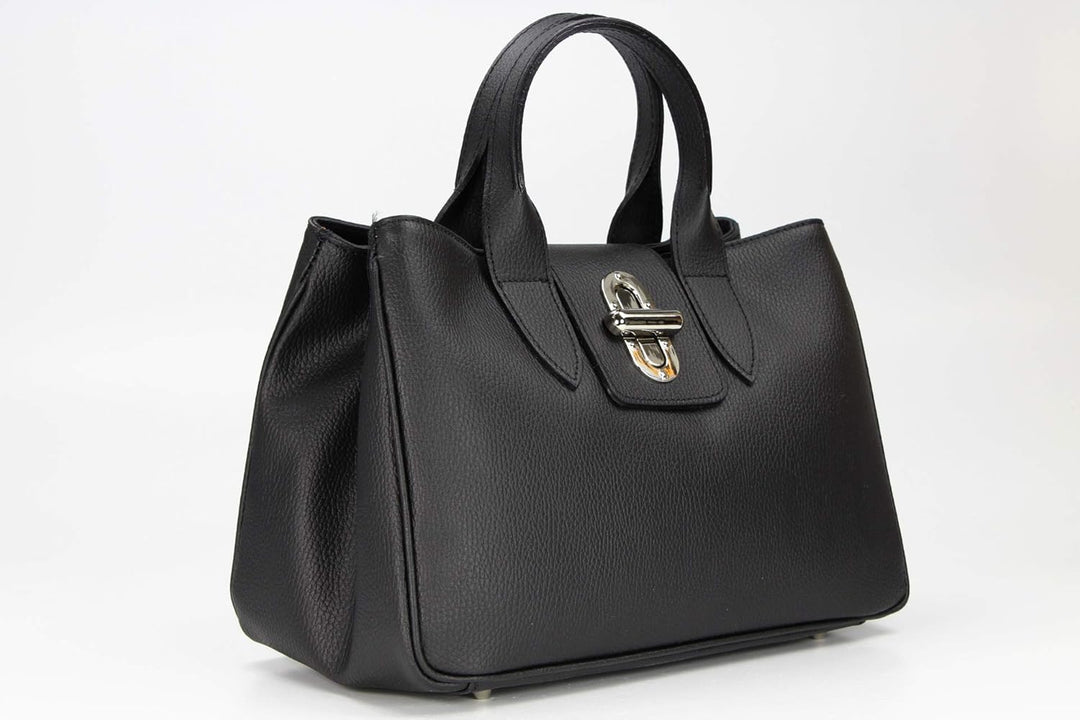 Belli Echt Leder Handtasche italienische Damen Ledertasche Umhängetasche Henkeltasche in Glattleder,
