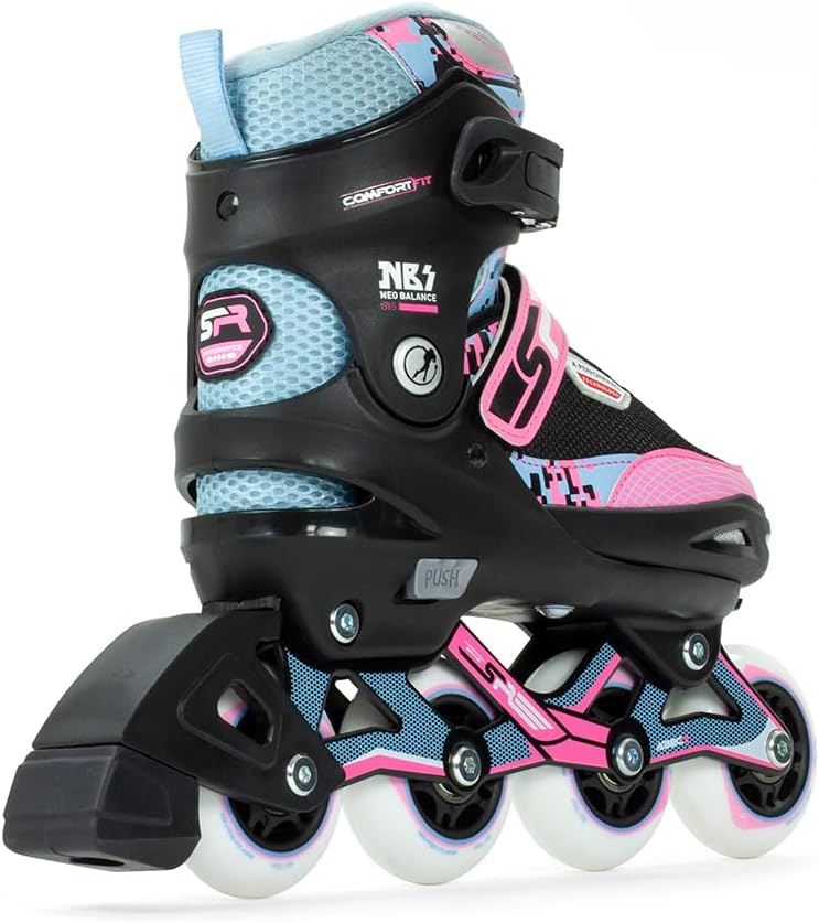 SFR Pixel Inlineskates für Mädchen (Blau – 37 – 40,5 EU)