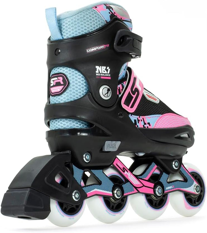 SFR Pixel Inlineskates für Mädchen (Blau – 37 – 40,5 EU)