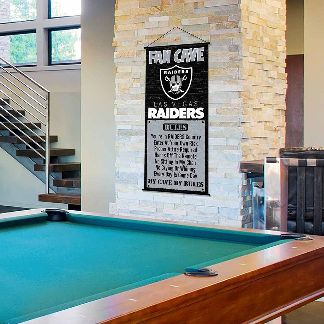 WinCraft Las Vegas Raiders Man Cave Fan Banner Wall Door Scroll