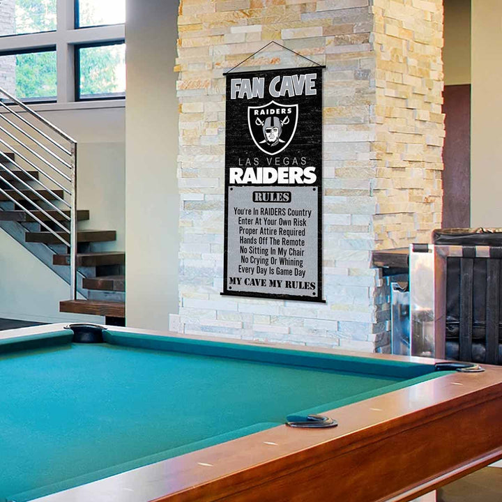 WinCraft Las Vegas Raiders Man Cave Fan Banner Wall Door Scroll