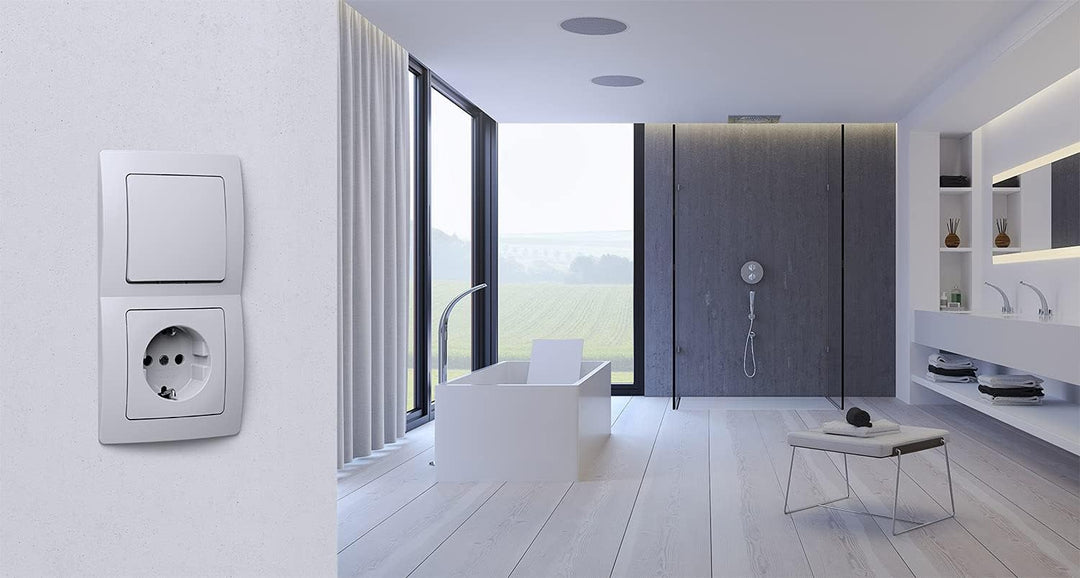 Kopp HK05 - Blindabdeckung, Farbe: arktisweiss, 5er Pack, 334302005