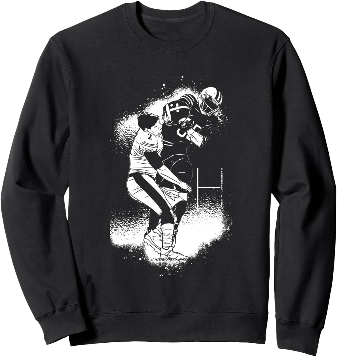 Rugger Angreifer Verteidiger Rugby Footballspieler Geschenk Sweatshirt