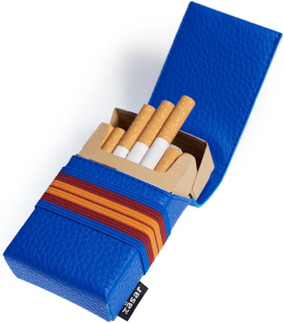 FLAPCASE N°1 • DELPHIN • Designer Zigarettenetui, Made in Austria, Gummiband, Leder vegan Zigaretten