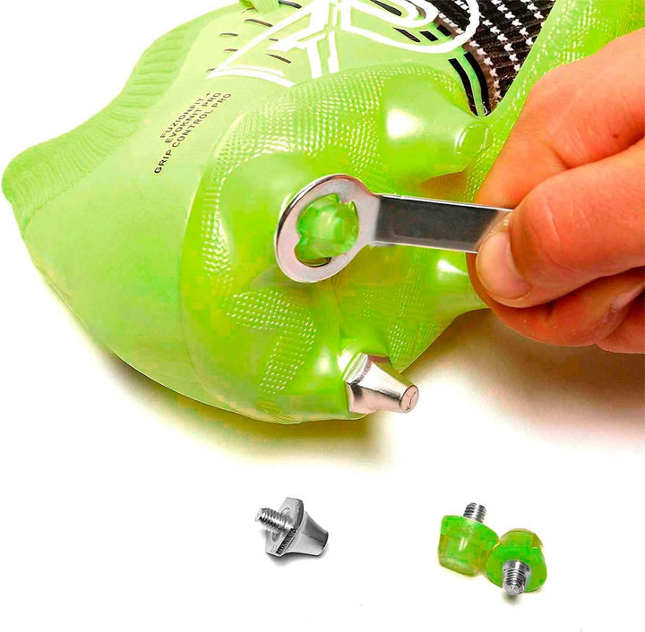 12 Tacos Fussballersatzteile aus Gummi für Fussballstiefel Gelb, Fluoreszierend, Gelb, Fluoreszieren