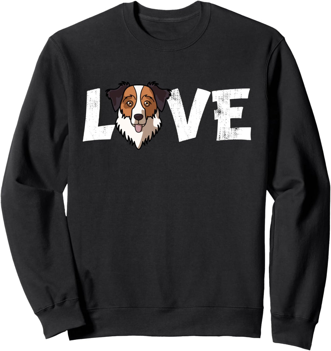 Hund Mama Hund Papa Australischer Schäferhund Aussie-Hund Sweatshirt