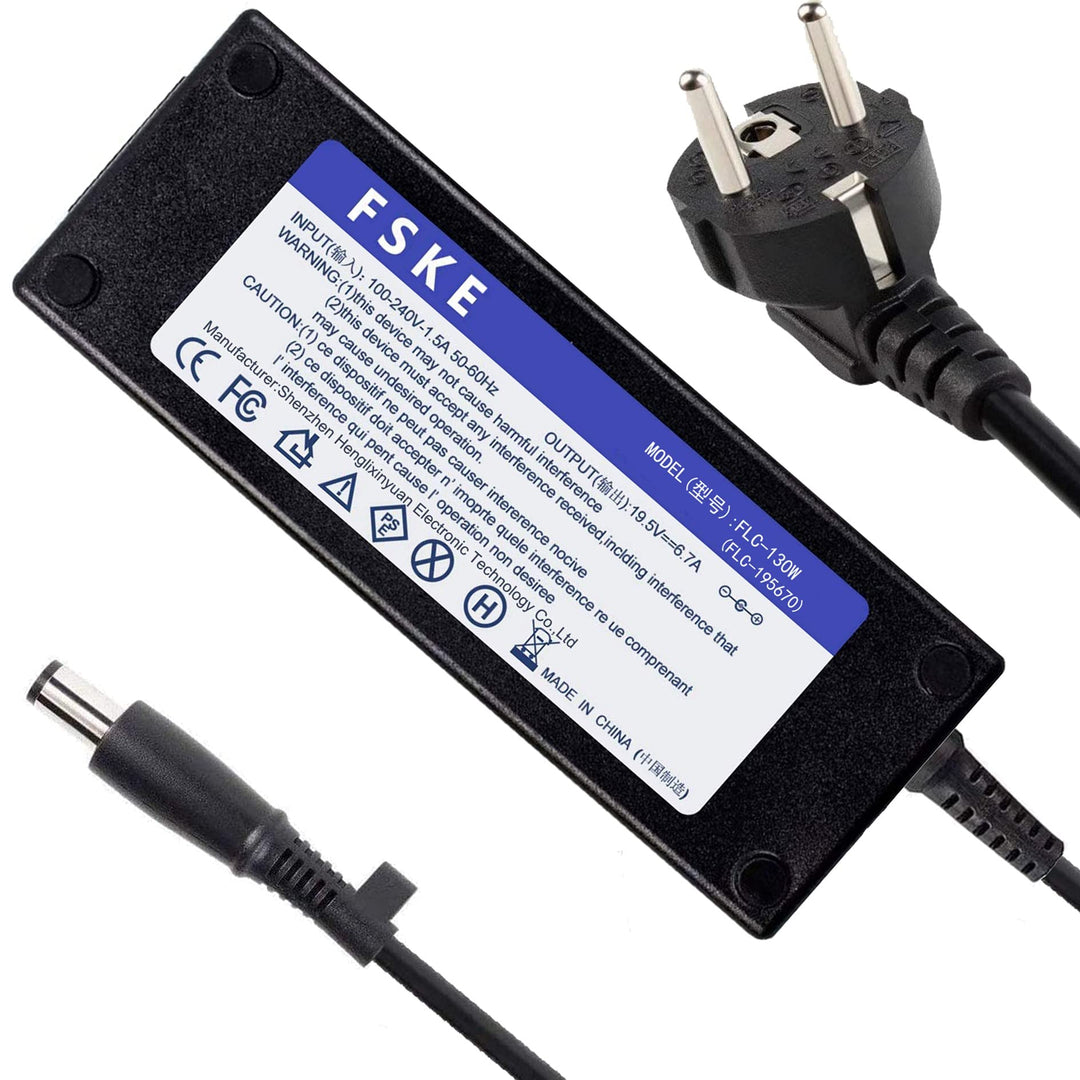 FSKE 130W Laptop Netzteil für Dell, 19.5V 6.7A Ladegerät für Dell Inspiron 15 5576 7000 7557 7559 XP