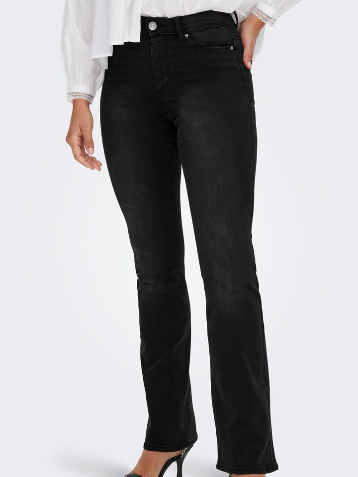 ONLY Female Flared fit Jeans ONLWAUW Hohe Taille Ausgestellt Jeans, XS / 30L