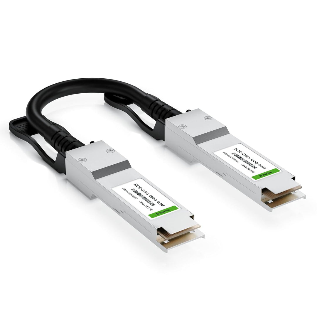 QSFP28 DAC-Kabel 100G 0,5 m | Direct Attach Copper, QSFP28-Stecker, 100GbE-Netzwerk, Plug &amp; Play, La