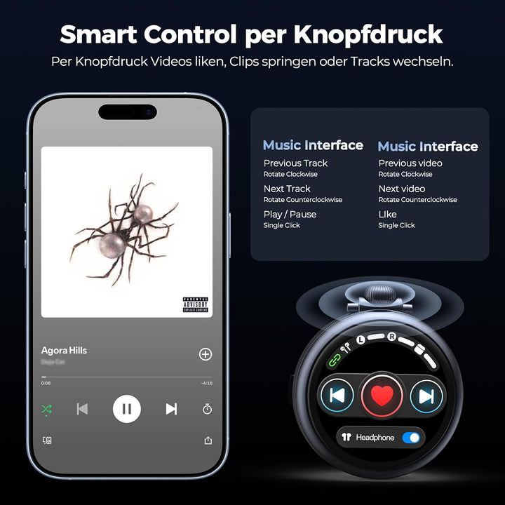 N03 KI Übersetzungskopfhörer mit Echtzeit-Übersetzung, 165 Sprachen &amp; 9 Übersetzungsmodi, Bluetooth