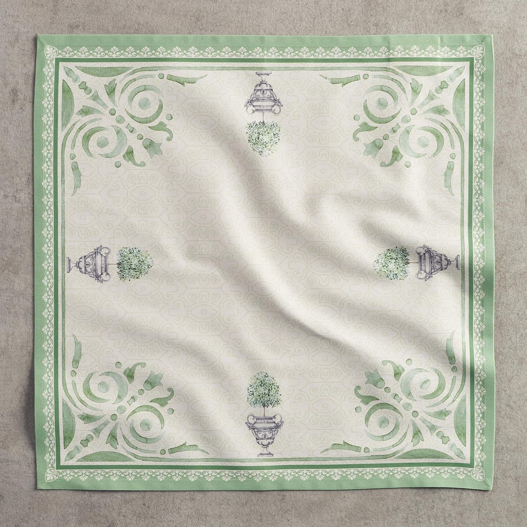 Maison d'Hermine Stoffservietten, 4er-Set, 100% Baumwolle, wiederverwendbar, quadratisch, waschbar,