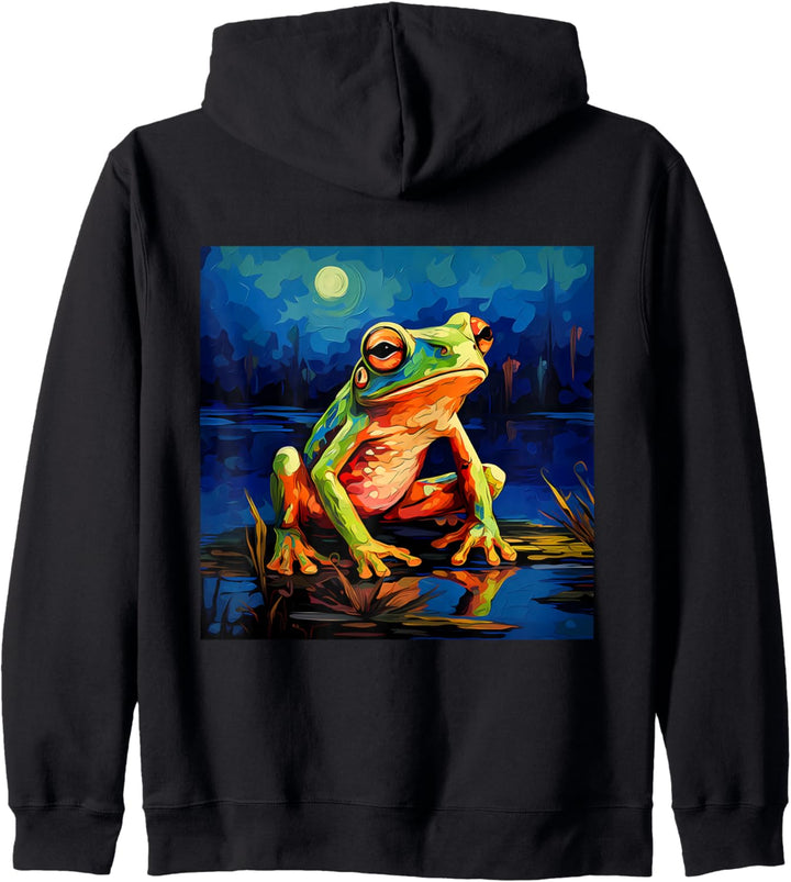 Frosch Damen Frösche Kapuzenjacke