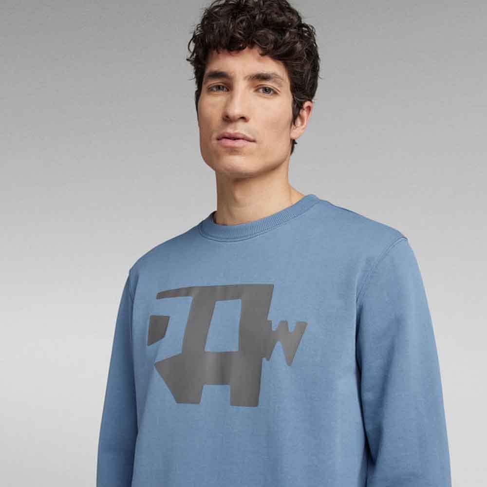 G-STAR RAW Herren Abstract Raw Sweatshirt Sweats XS Blau (Azul D22230-a613-2182), XS Blau (Azul D222