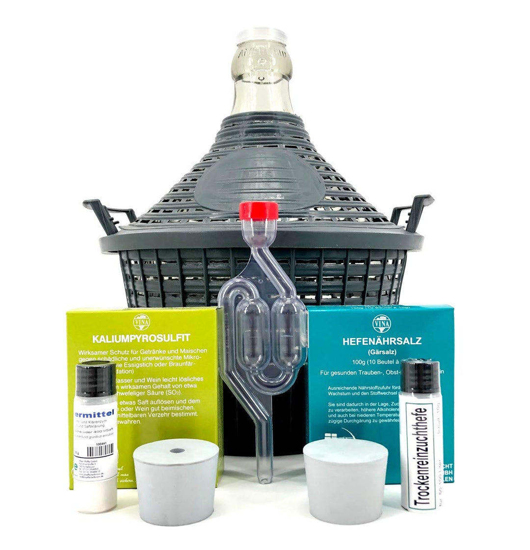 Albert's Premium Selection Starterkit für die Fruchtweinherstellung im Glasballon (25) 25 Liter, 25