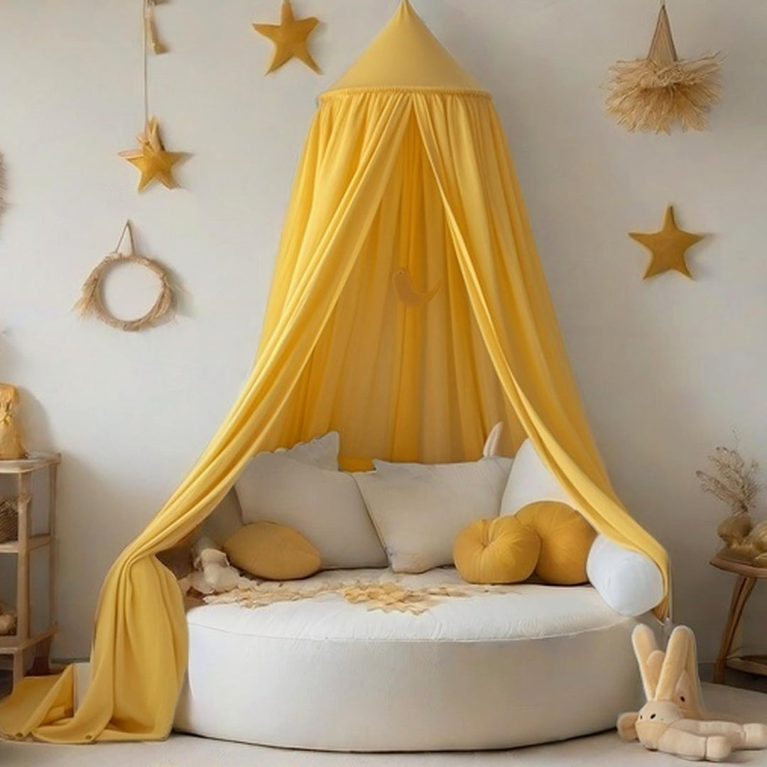Ginkago Baldachin Kinderzimmer Baby Betthimmel Riesig Betthimmel Kinder Himmelbett Vorhänge Prinzess
