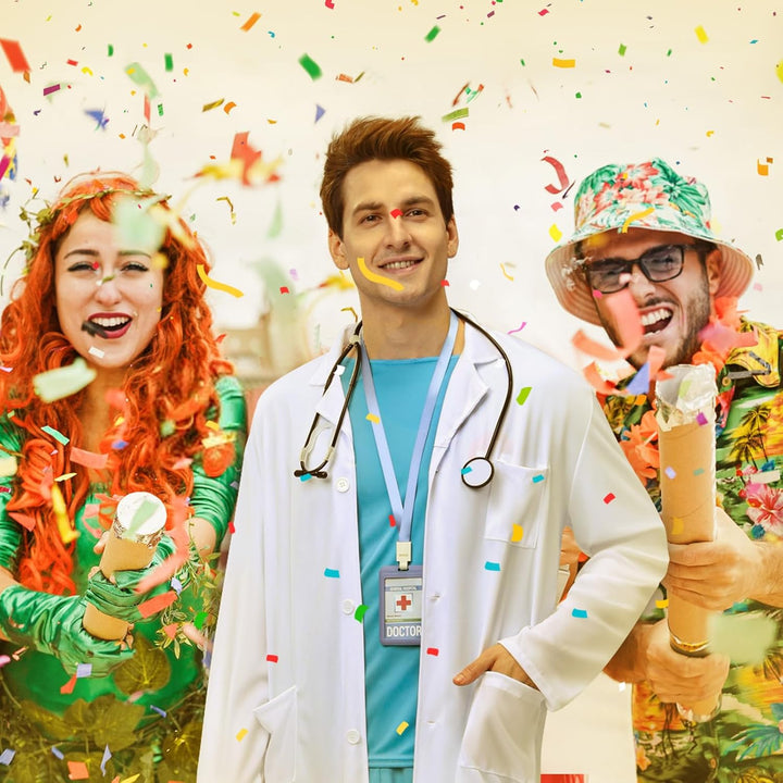 BuzzoXerex Arzt Kostüm Herren, Chirurg Kostüm Herren Karneval Doktor Outfit Erwachsene Set mit Arztk