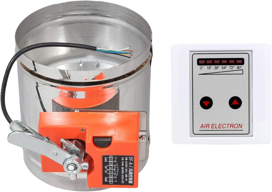 Absperrklappe mit motor oder manuell 220v 16NM lüftung luftklappe elektrisch 5 Positionen lüftungskl