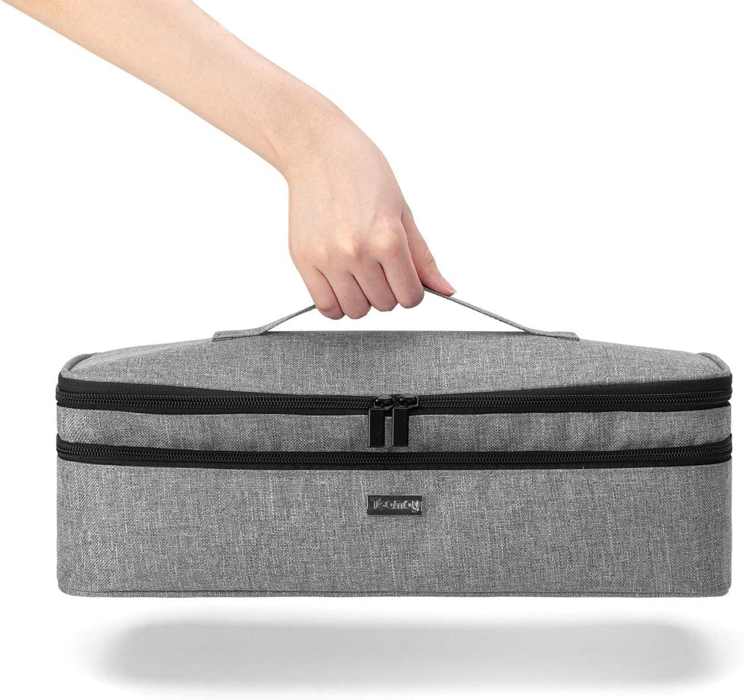 Teamoy Aufbewarhungstasche für Warmluftbürste Haartrockner, Glättender Styler Tragetasche, Reisetasc
