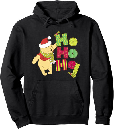 Weihnachten Winnie The Pooh Ho Ho Ho Scarf Pullover Hoodie