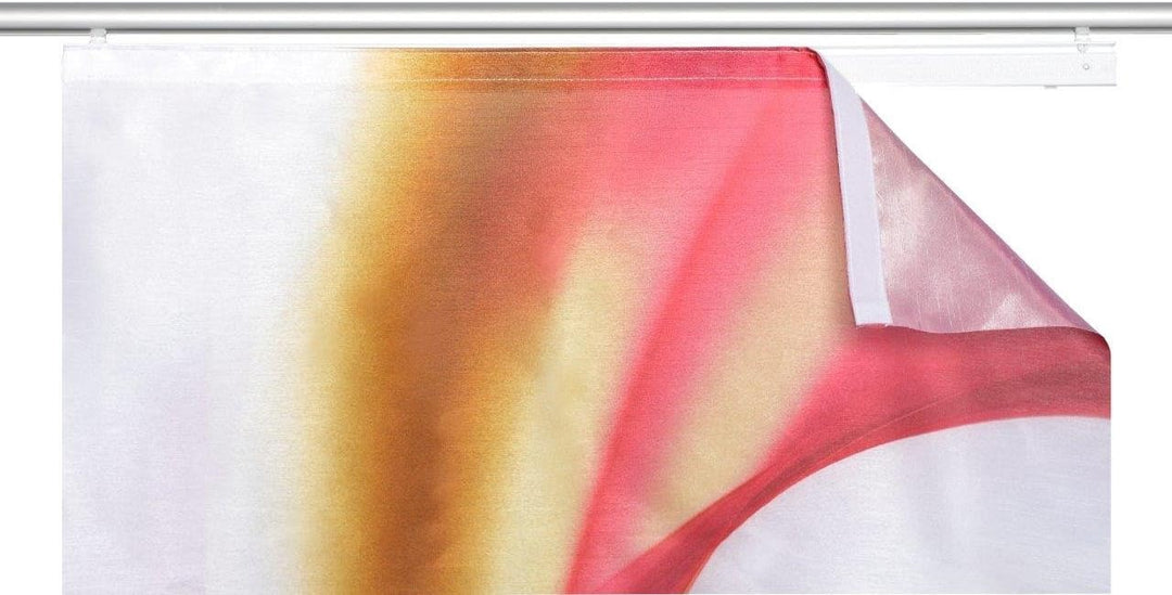 Home Fashion Rosy Schiebevorhang Digitaldruck, Stoff, rosa, 245 x 60 cm