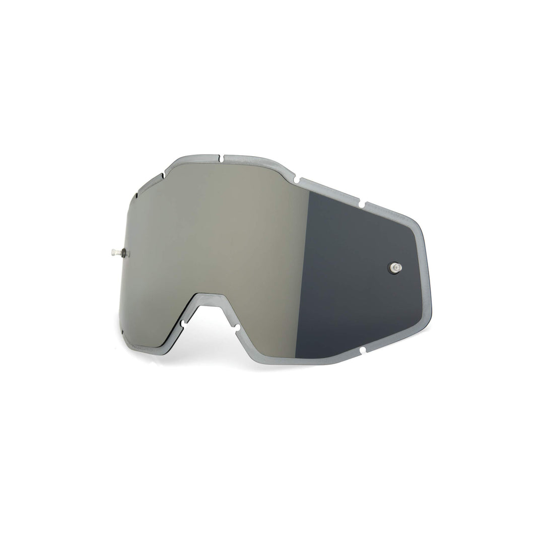 100% Racecraft/Accuri/Strata AccuriSpiegel/Smoke Anti-Nebel Injected Ersatzlinse, Silber, One Size