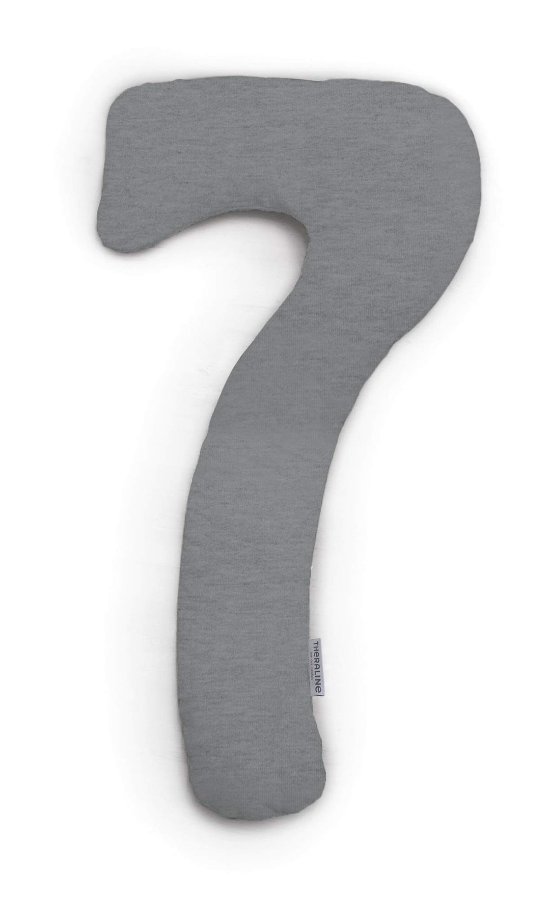 Theraline my7 Ersatzbezug für Seitenschläferkissen, Bezug aus 100% Baumwolle, Farbe: Melange Mittelg