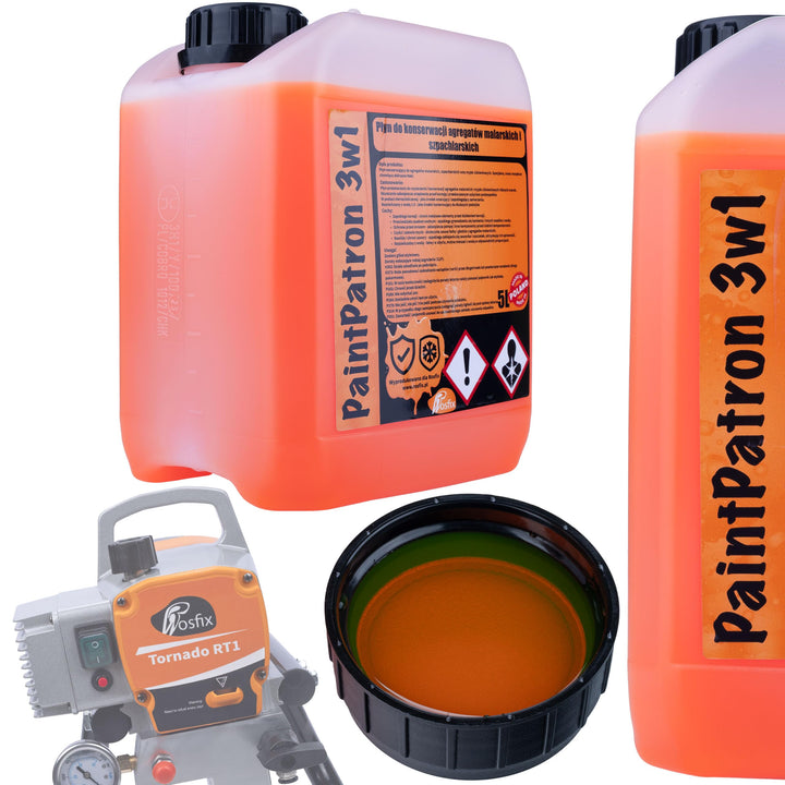 PaintPatron 3in1 Reinigungs- & Konservierungsflüssigkeit 5L – Für Farbspritzgeräte & Hochdruckreinig
