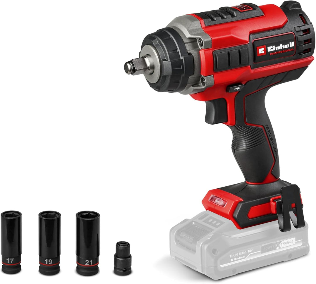 Einhell Professional Akku-Schlagschrauber IMPAXXO 18/400 Power X-Change (Li-Ion, 18 V, 400 Nm, 3-Gan