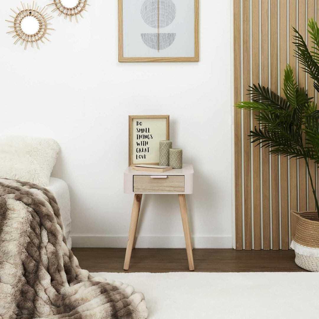 CMP Paris Bedside Table Two-Colour 48 x 40 x 35 cm Pink