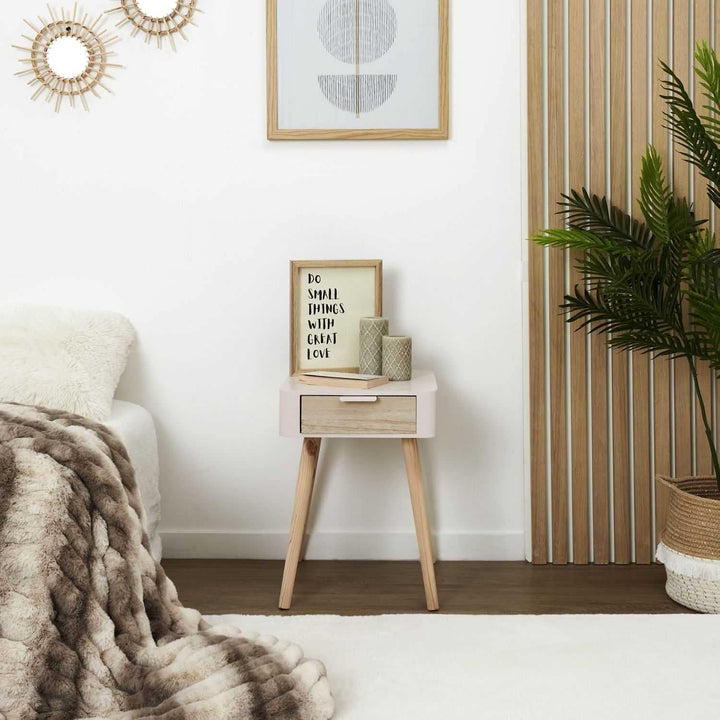 CMP Paris Bedside Table Two-Colour 48 x 40 x 35 cm Pink