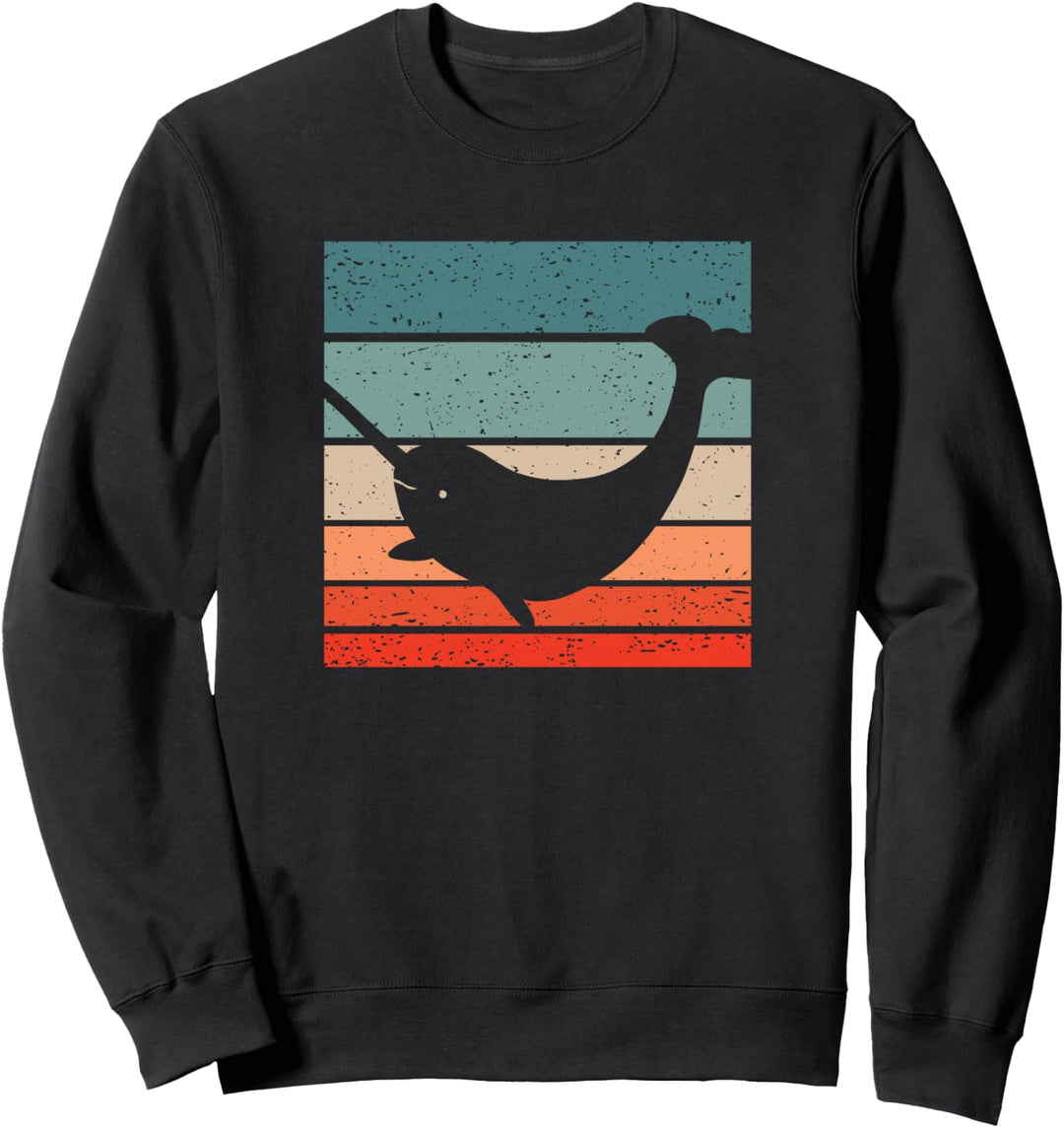 Narwal Retro Style Vintage Sweatshirt