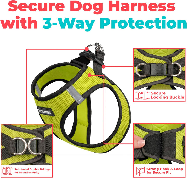 Voyager Step-In Air-Hundegeschirr – Allwetter-Mesh-Weste für kleine und mittelgrosse Hunde und Katze