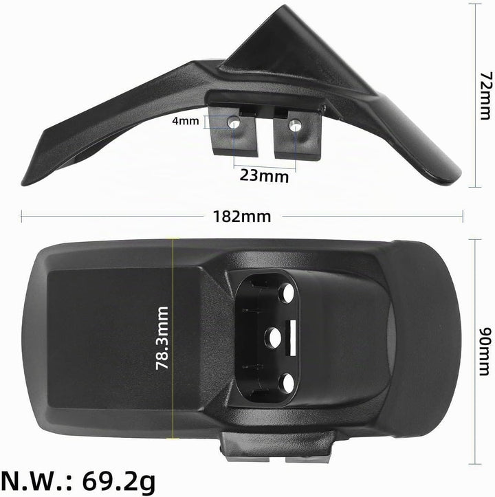 Fututech Kit Halterung + Schutzblech hinten für Kukirin G2 Pro DB Ersatzteil für Elektroroller Zubeh