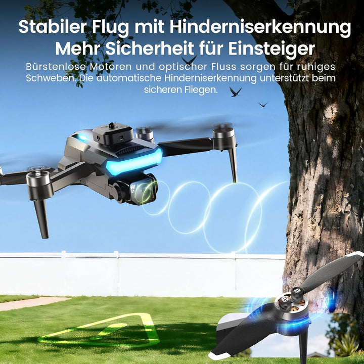 DEERC Drohne mit Kamera 1080P, faltbarer Quadrocopter für Jugendliche und Anfänger, 4,3-Zoll-HD-Bild