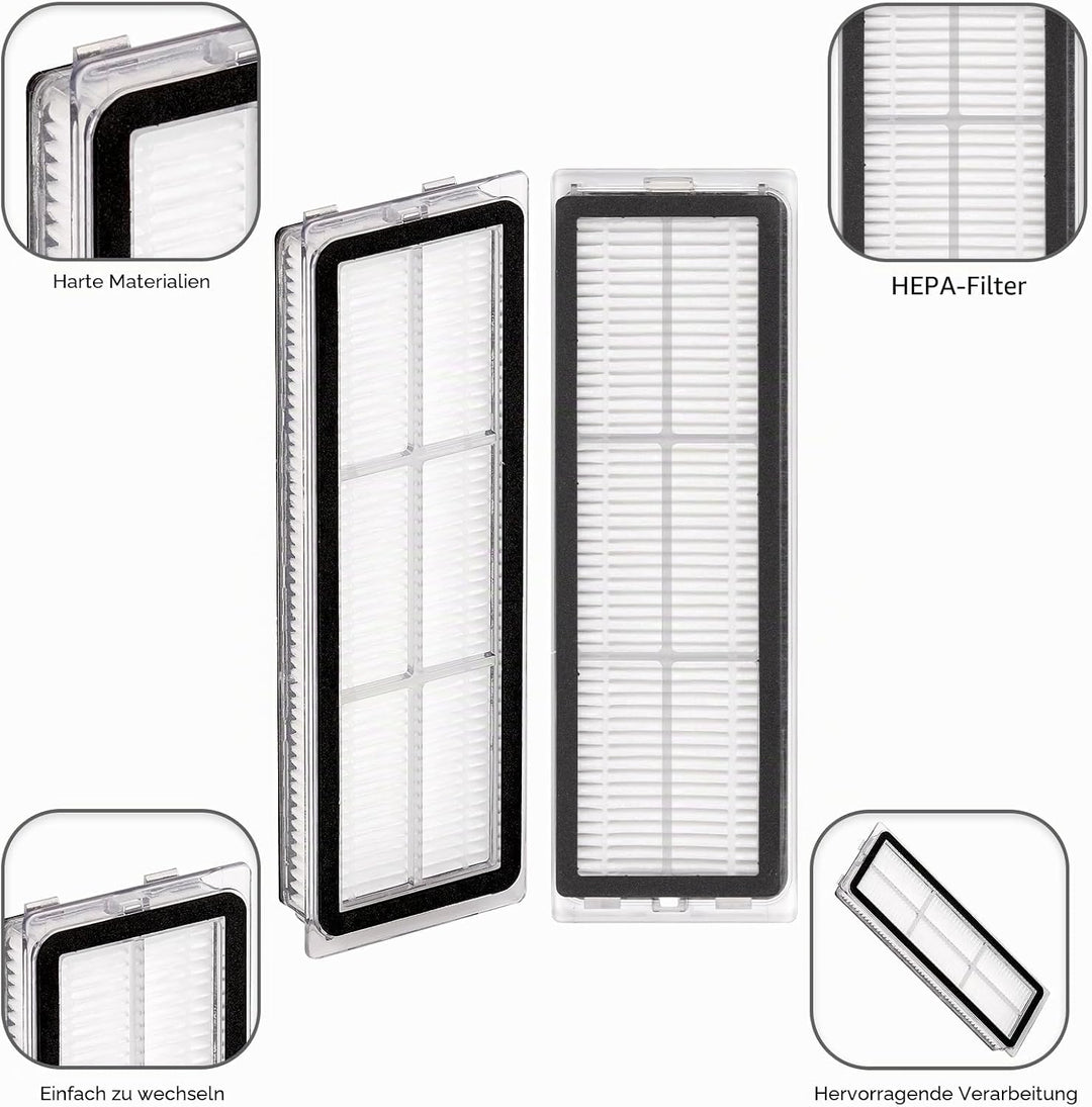 (12 Stück) HEPA Filter für Dreame L10s Ultra, L10s Pro, L10 Ultra, Z10 Pro, S10, S10 PRO, S10 PLUS,
