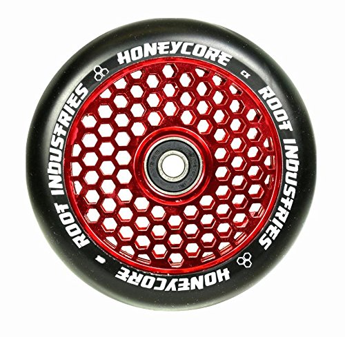 Root Industries Air Honeycore 120mm Stunt-Scooter Rolle + Fantic26 Sticker Rot / Pu Schwarz, Rot / P