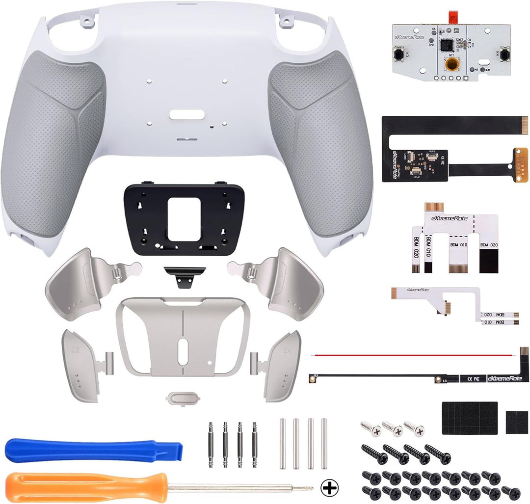 eXtremeRate Programmierbar RISE4 Remap Kit für ps5 Controller BDM-010/020,Real Metal Buttons(RMB) Re