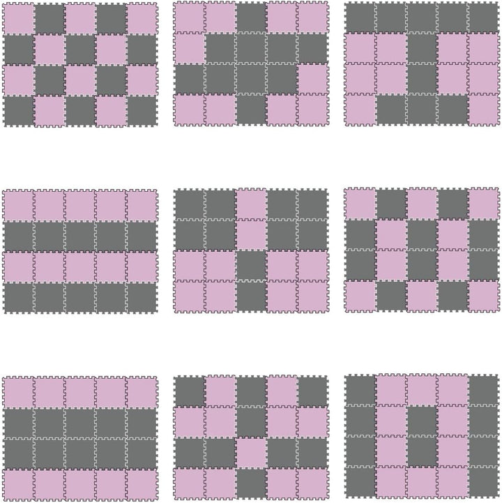LittleTom 18 Teile Spielmatte Baby ab Null - 30x30 Schaumstoff Puzzlematte Kinder Isomatte Baby Spie