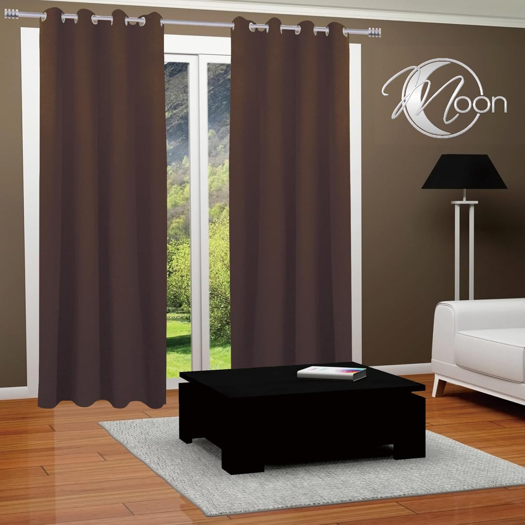 PremiumShop321 2er Pack Verdunklungsvorhang Gardinen mit Ösen, Blickdicht 140x245 cm Vorhang Verdunk