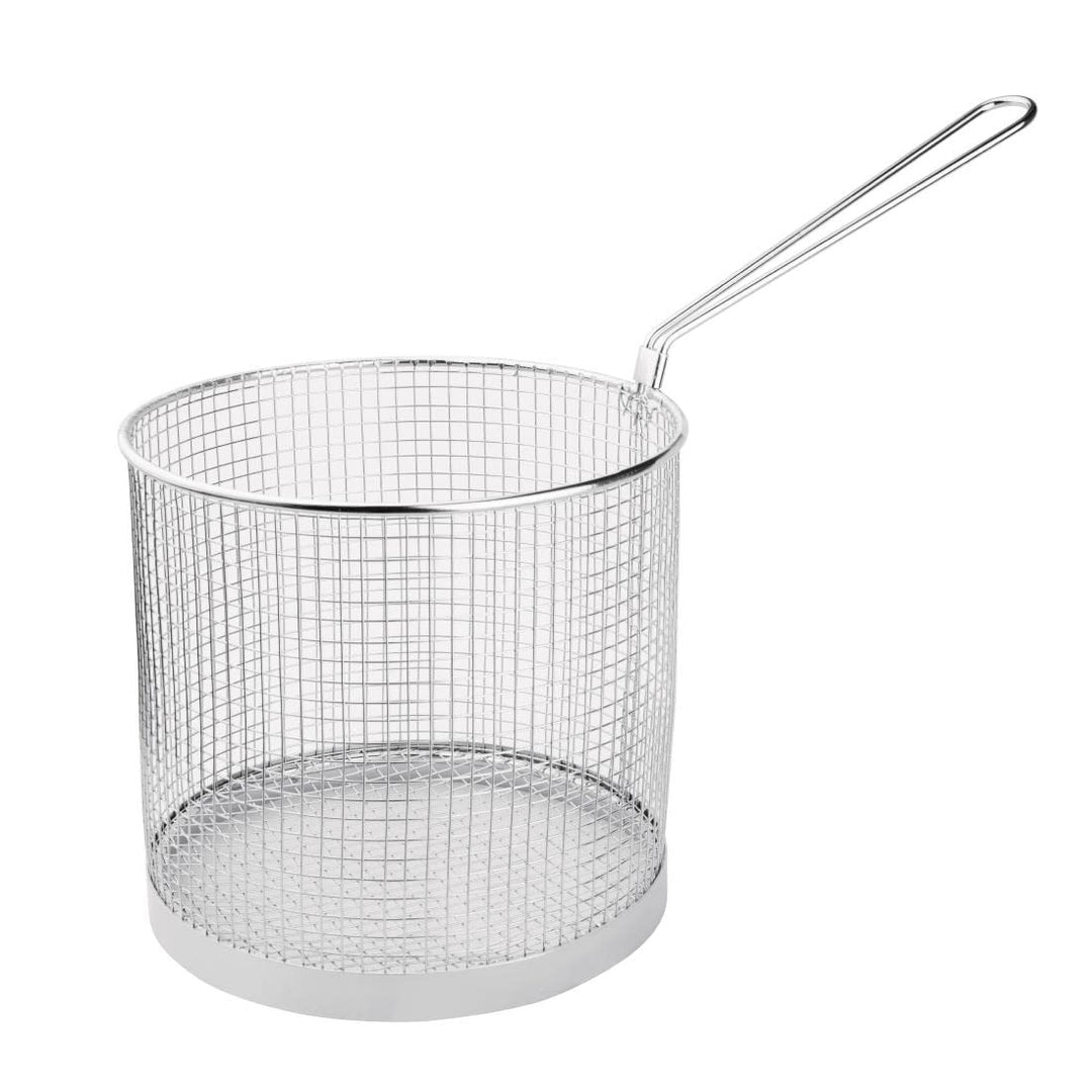 Vogue Spaghetti-Nudel-Kochkorb, 180 mm Durchmesser, Edelstahl, spülmaschinenfest, CS735 18cm Grösse,