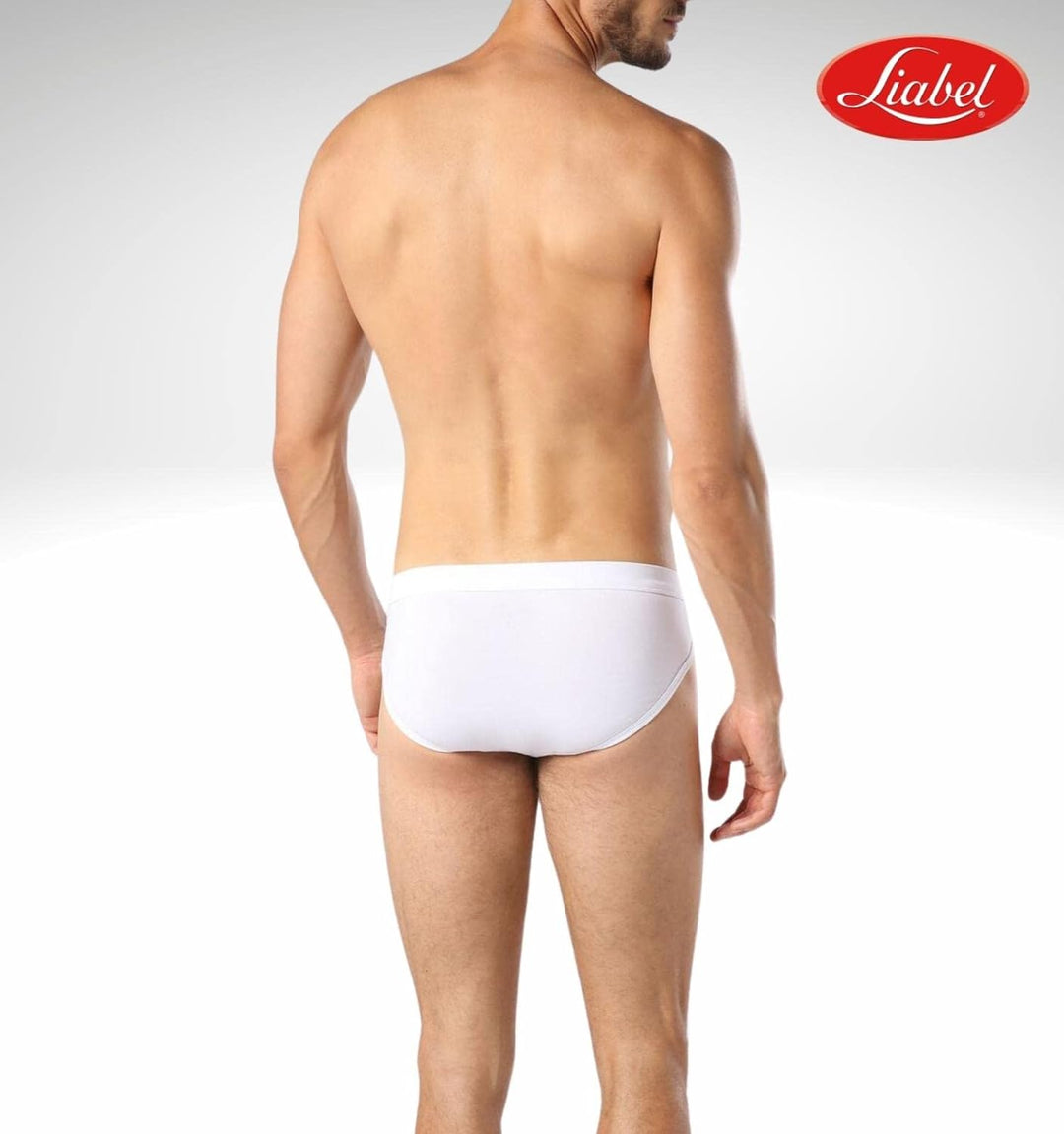 Liabel ® 6 Classic Herren Slip aus Baumwolle Unterwäsche ohne Etiketten, Cotton Stretch Essential XL