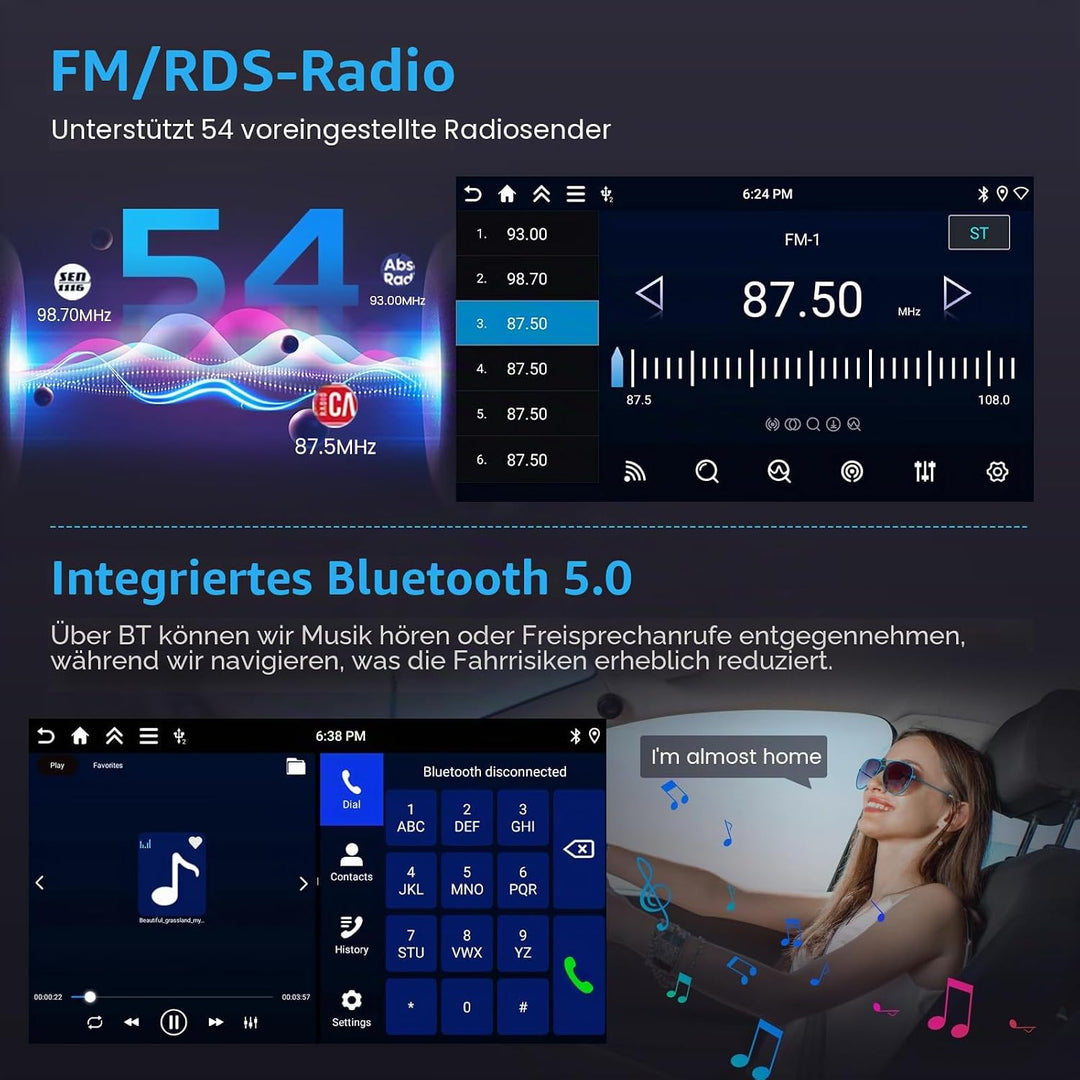 Inefala 4+128G Autoradio für Renault Trafic 2 Opel Vivaro A Nissan Primastar 2010-2014 Android 15 mi