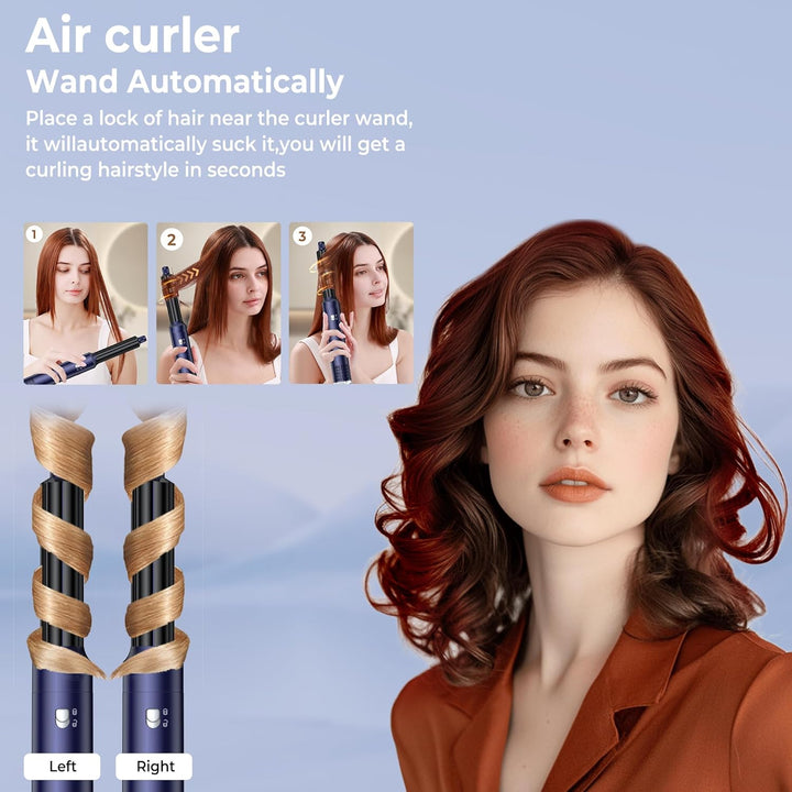 Pro Haarstyler Warmluftbürste Hair Styler Set Hairstyler 6 in 1, Atopskins 6 In 1 Air Styler Set, Fö
