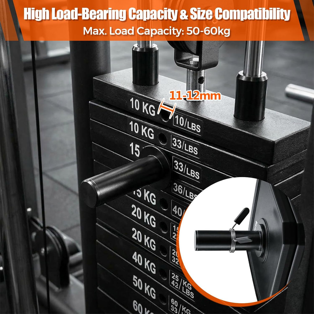 Joyzan Gym Pin für Zusatzgewicht mit Federclip, Ersatz Dropset Pin für Weight Stack Machine Loading