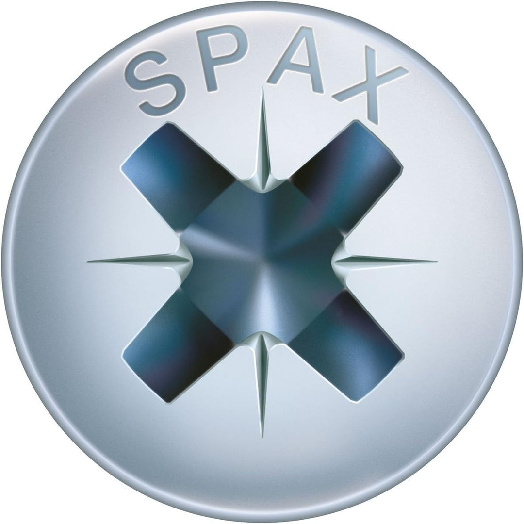 SPAX Universalschraube, 4,5 x 16 mm, 1000 Stück, Kreuzschlitz Z2, Halbrundkopf, Vollgewinde, 4CUT, W