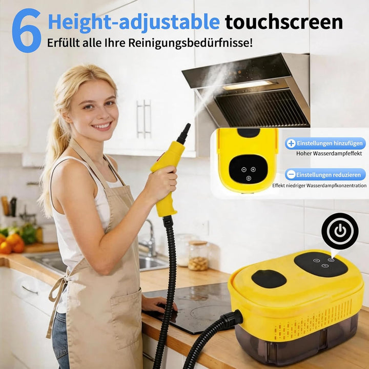 Dampfreiniger, Dampfreiniger Handgerät, 1.2L Wassertank, 15 Sekunden Aufheizzeit, 2500W Hochdruck St