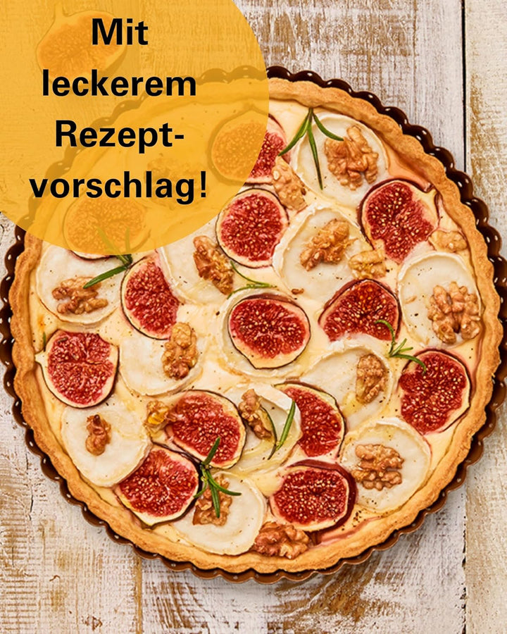 Birkmann, Laib & Seele, perforierte Quiche-, Tarte- und Pizzaform, Ø 30 cm, Backform mit losem Hebeb