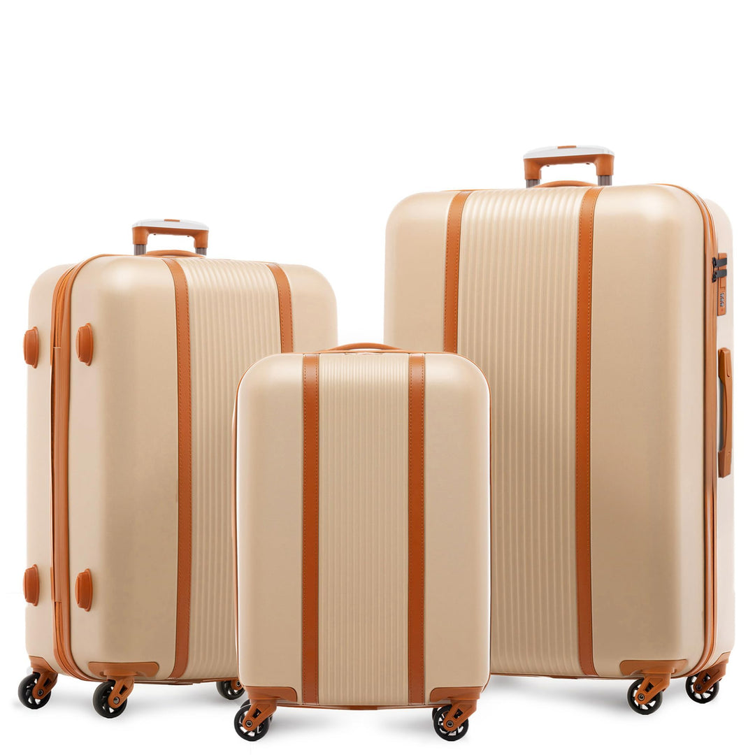 FERGÉ Kofferset 3 teilig Hartschale Milano Reisekoffer Trolley-Set (Handgepäck, L, XL) 3er Set Harts