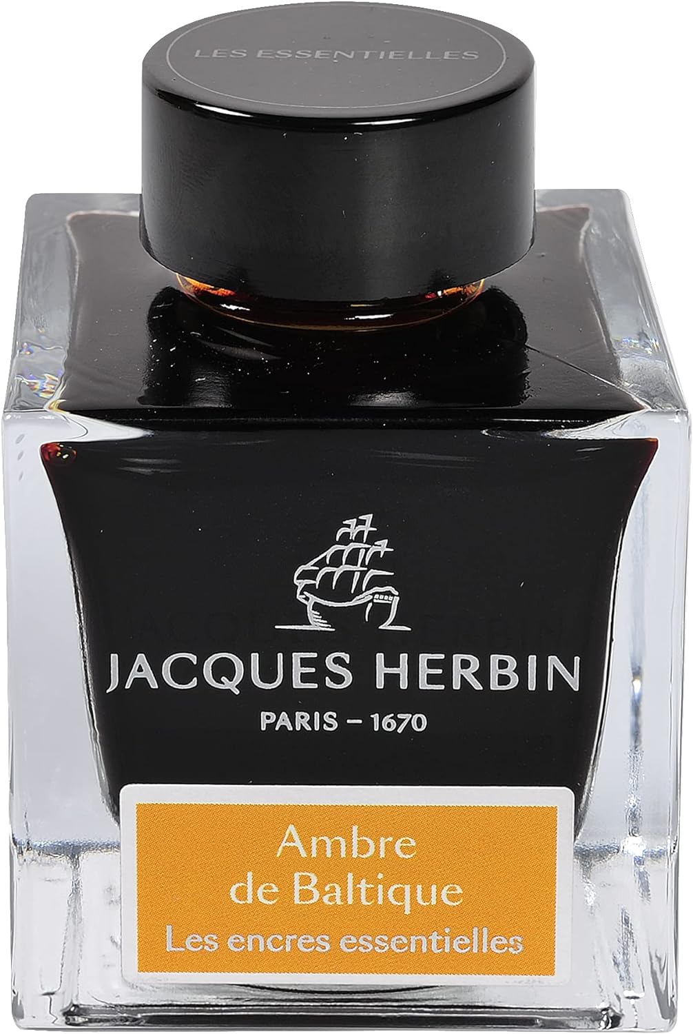 Jacques Herbin 13141JT - Tintenflakon 50 ml, für Füllfederhalter und Tintenroller geeignet, ideal fü